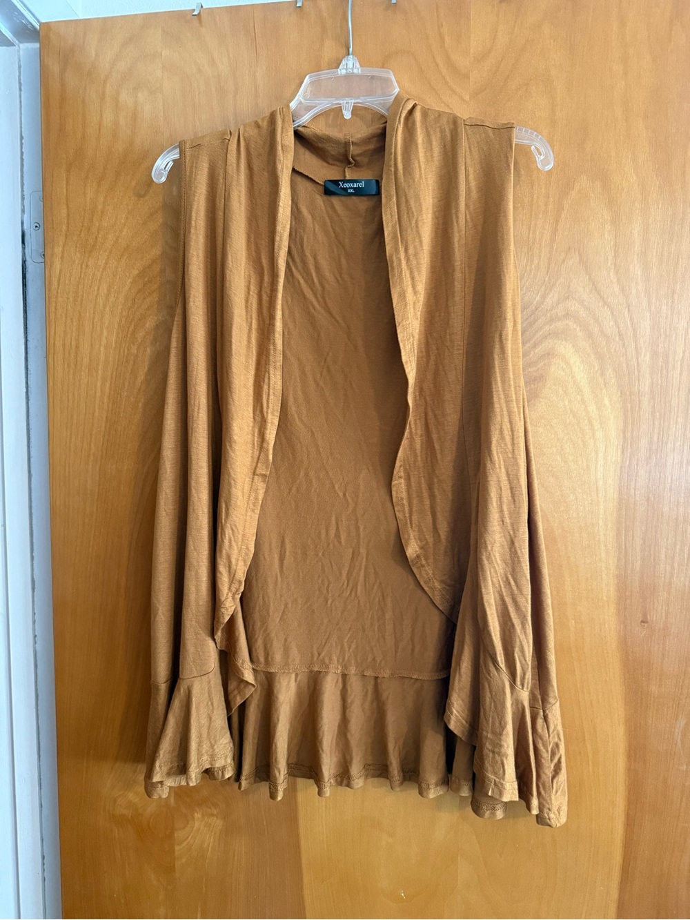 Aeropostale Women's Open Front Cardigan in Camel Brown